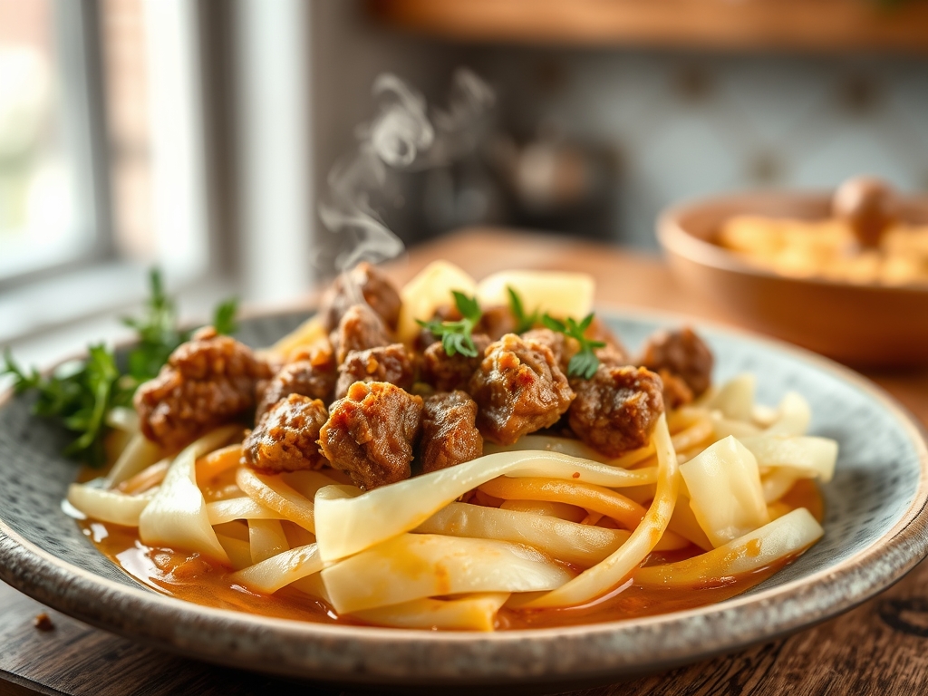 Freshly prepared cabbage soup with ground beef recipes