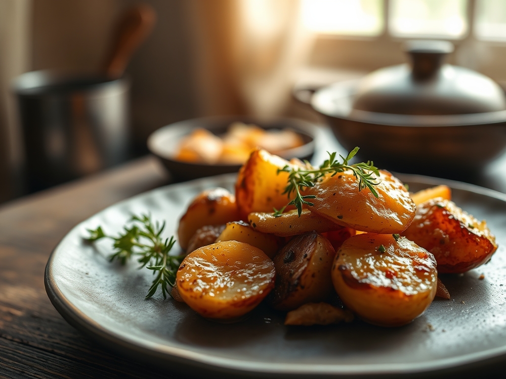 Freshly prepared country potato recipes