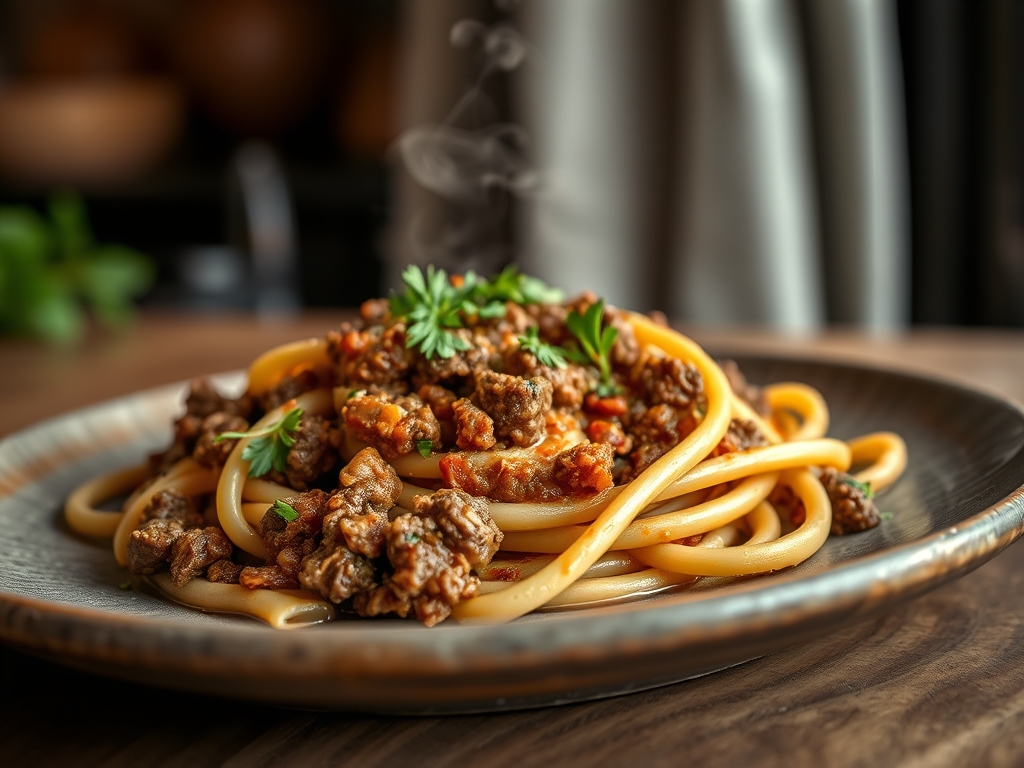 Freshly prepared penne ground beef recipes
