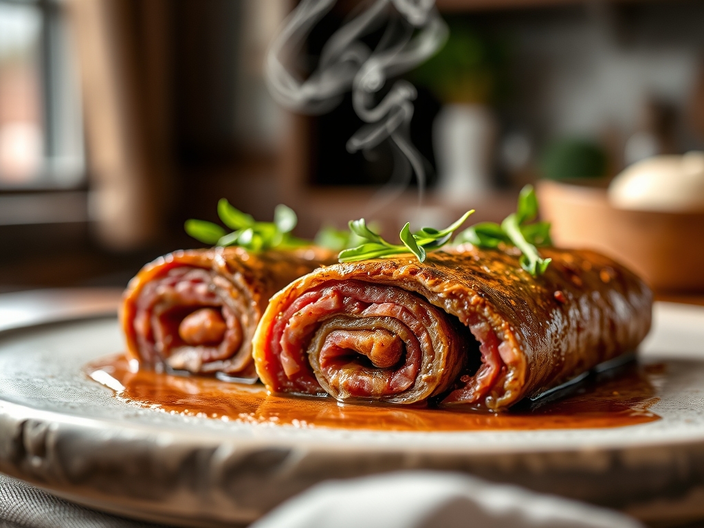 Freshly prepared rolled beef recipes