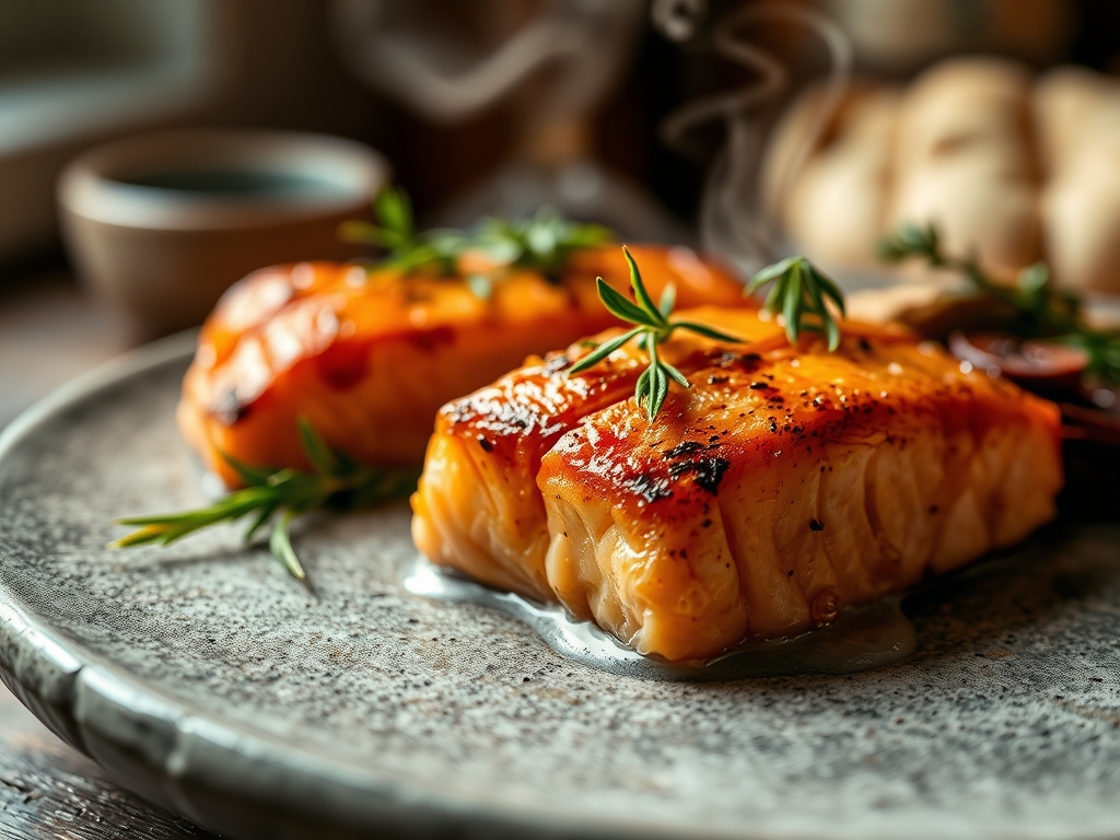 Freshly prepared salmon recipes taste