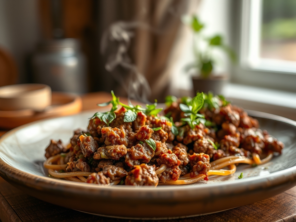 Freshly prepared seasoned ground beef recipes